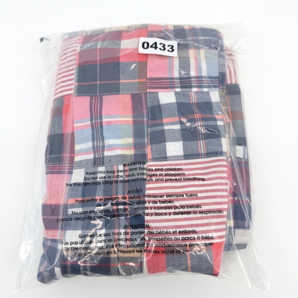 Brooks Brothers Patchwork Madras Shorts Men 38R Red Plaid Preppy Ivy League - Picture 7 of 7